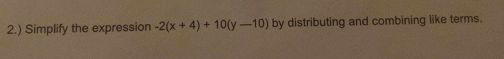 and combining like terms.