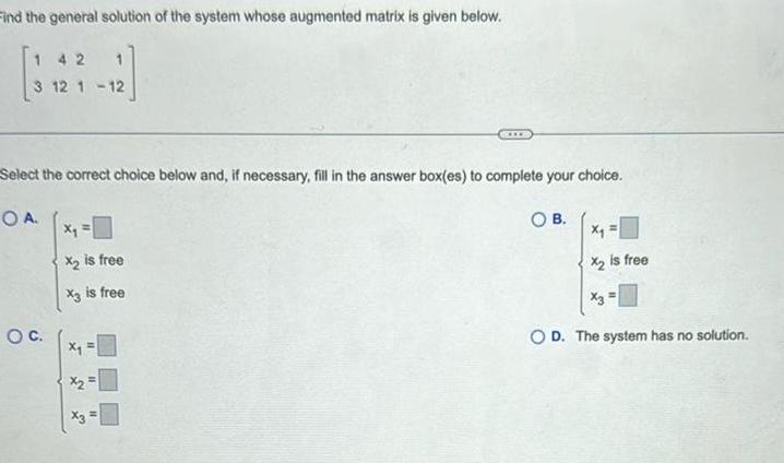 given below 1 42 3 12 1 12 Select the correct choice