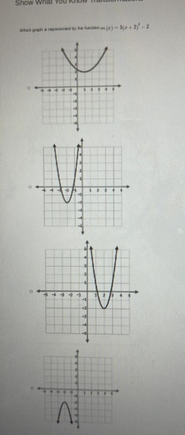  Show What You which graph is red by the function 2