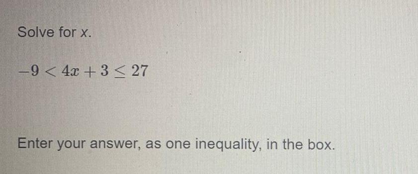 inequality, in the box.