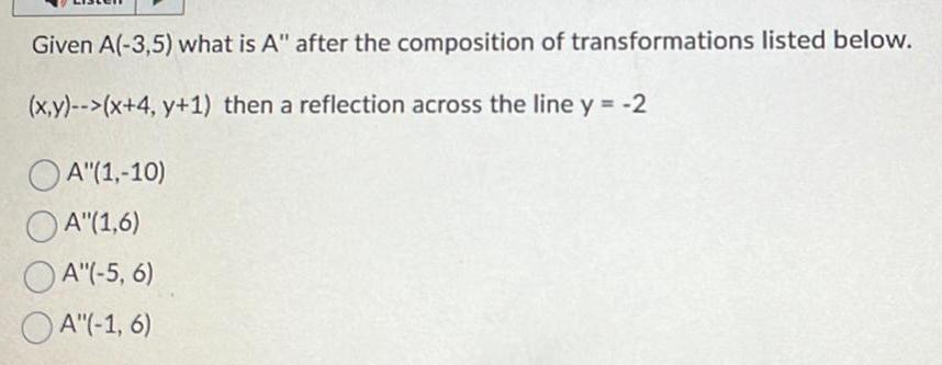  Given A 3 5 what is A after the composition of