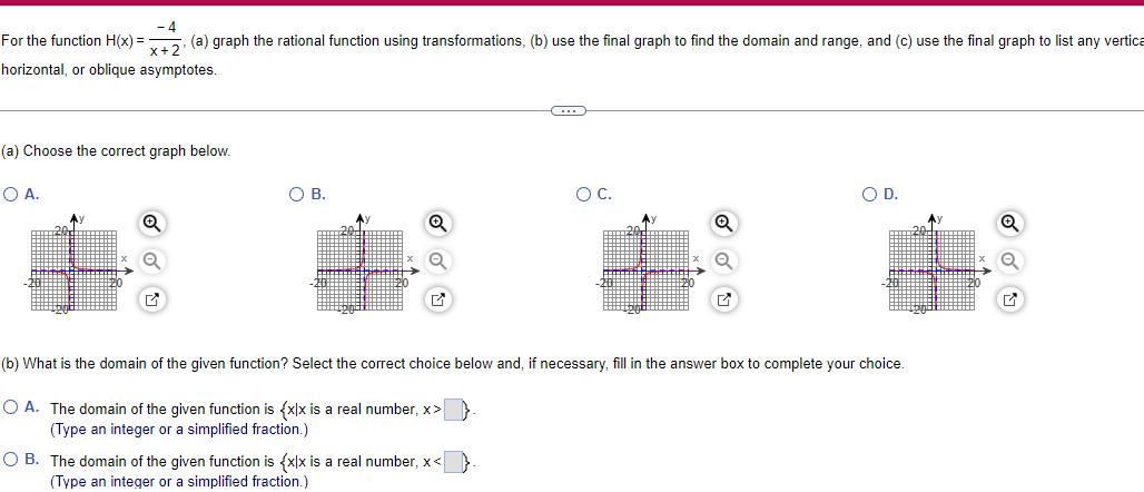  For the function H x x 2 a graph the rational
