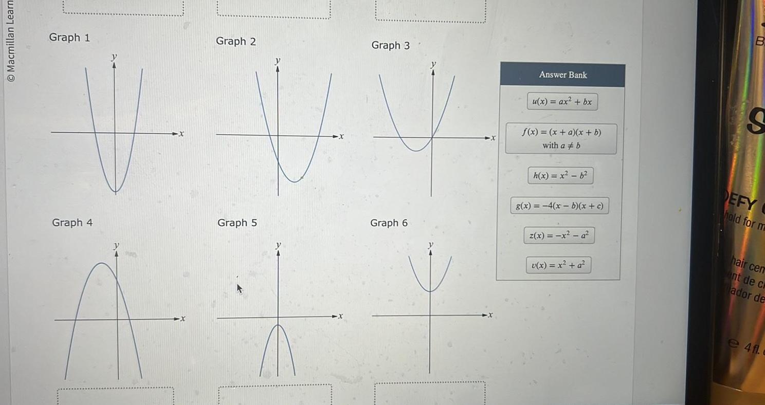  O Macmillan Learn Graph 1 Graph 4 Graph 2 Graph 5