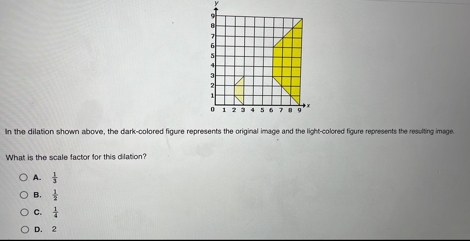  What is the scale factor for this dilation O A OB