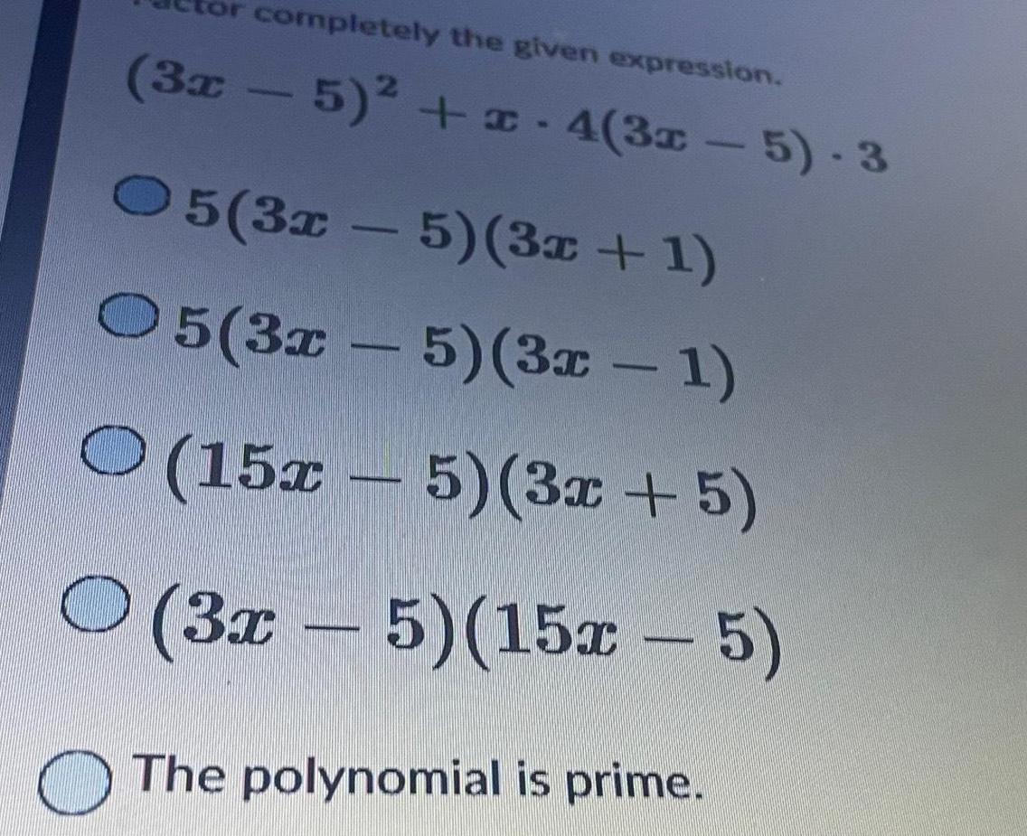 O5 3x 5 3x 1 O5 3x 5 3x 1 O 15x