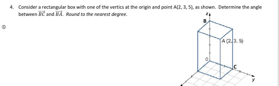 at the origin and point A 2 3 5 as shown Determine