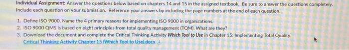 Include each question on your submission. Reference 