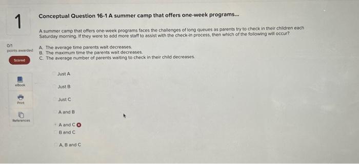 summer camp that offers one-week programs foces the challenges of long queues