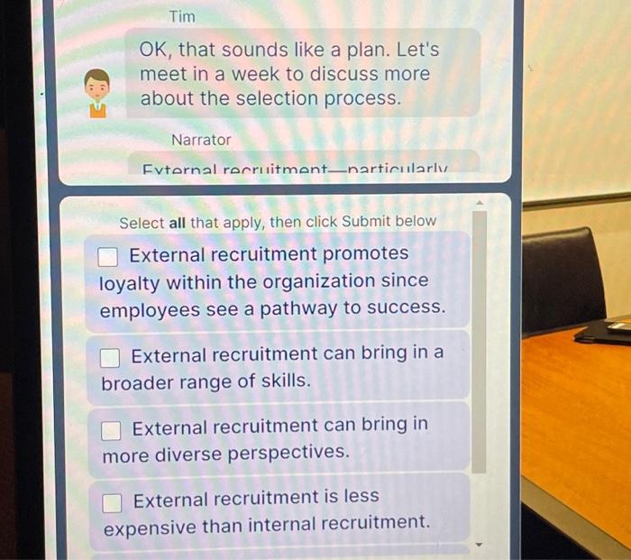 OK, that sounds like a plan. Let's meet in a week