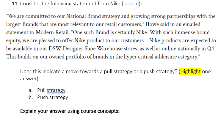 to our National Brand strategy and growing strong partnerships with the largest