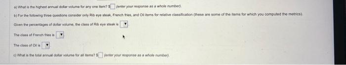 votume to the nearest whole number and percentage of dollar volume to