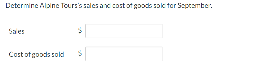 of the current year. Alpine Tours uses a perpetual inventory system. Alpine