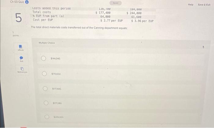 ice cream manufacturer makes ice cream in two processes, Mixing and Packaging.