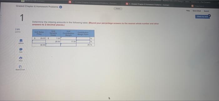  M- Chaude Com M-Graded Cha-Carn Graded Chapter 6 Homework Problems O