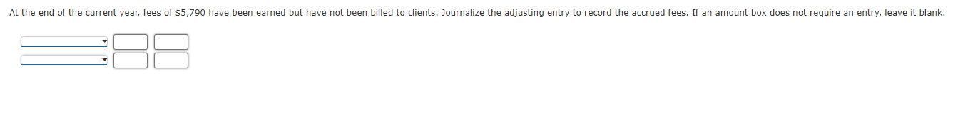 contract period, journalize the adjusting entry required on December 31. Dec. 31