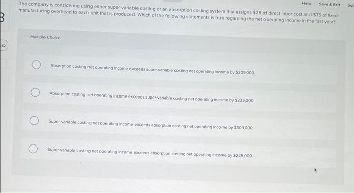 Corporation manufactures... Michelman Corporation manufactures and sells one product. The following information