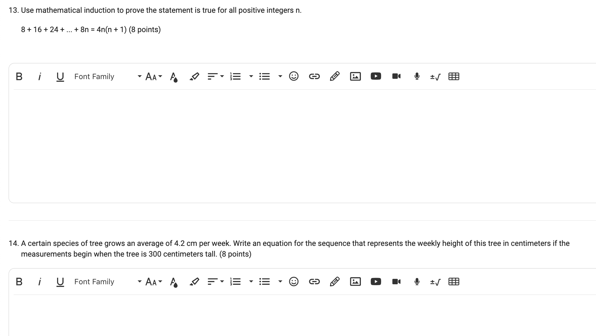 magnitudes of 150 and 100 pounds act on an object at angles
