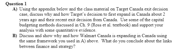 material on Target Canada Exit decision Case. discuss Why and how Target's
