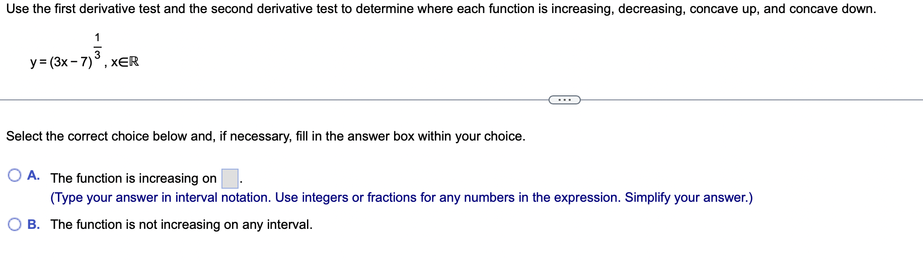 1) Use the first derivative test and the second derivative test