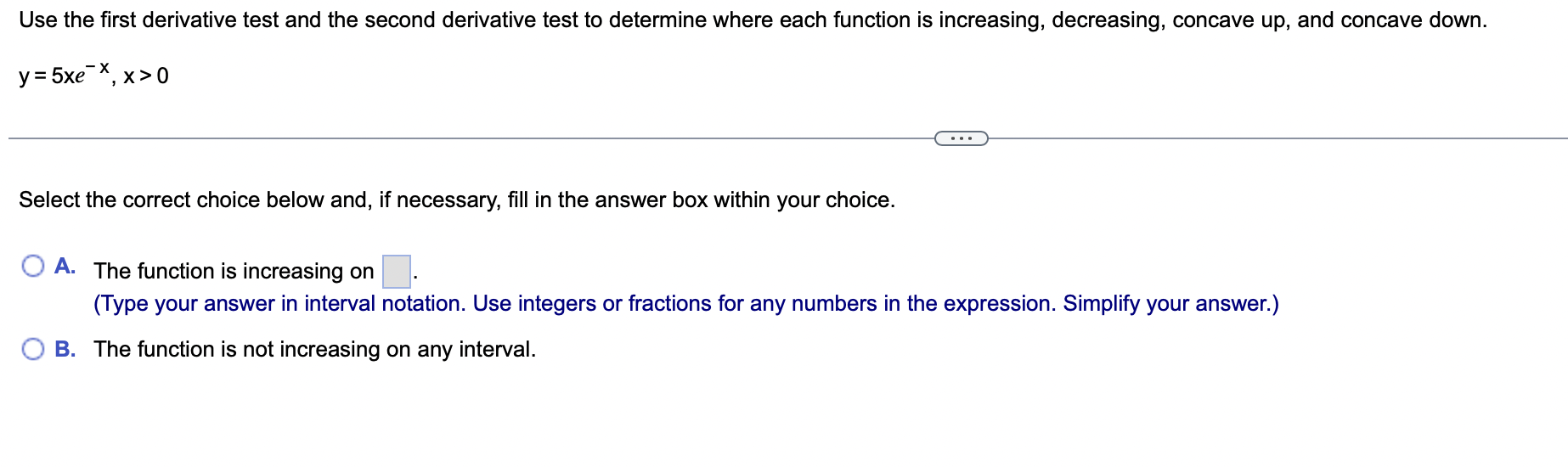down. w/ - y = (3x - 7) XER . . .