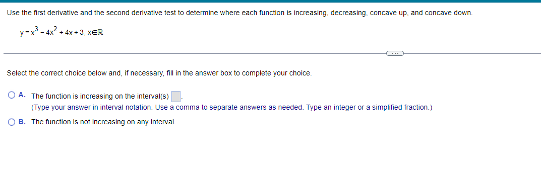 answer in interval notation. Use a comma to separate answers as needed.