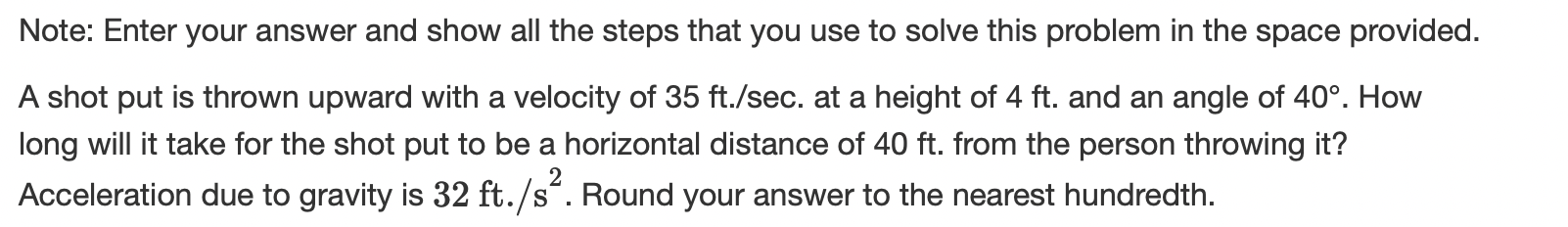 position as a function of time are :1: (t) 2 8t and
