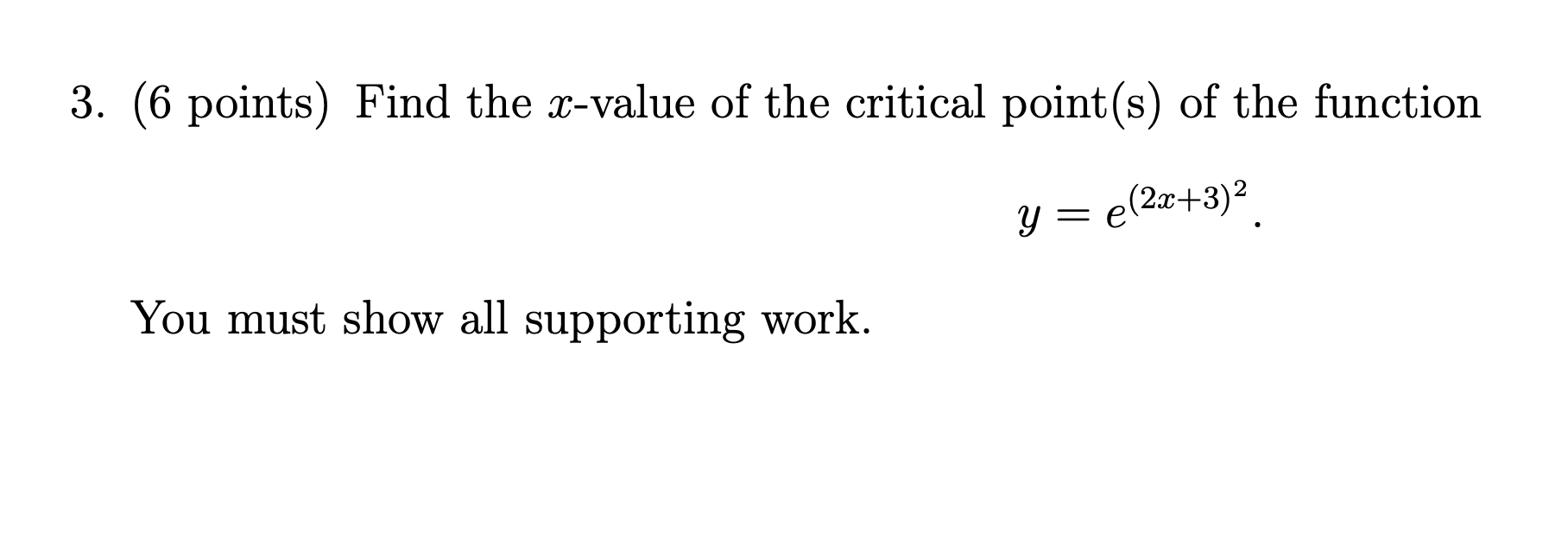 following. (a) (4 points) Determine the derivative of (b) (4 points) Determine