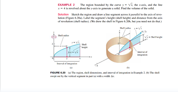 the volume of solids of revolution using a different method. This approach