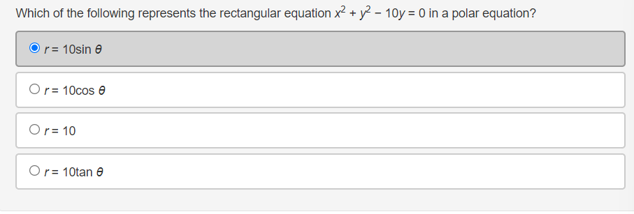 Several points are shown on the polar coordinate plane. % Q a