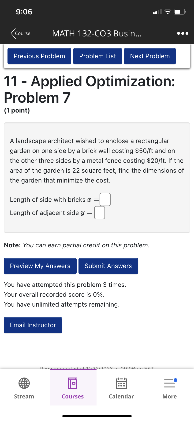 9106 (course MATH 132-c03 Busin... Previous Problem Problem List Next Problem