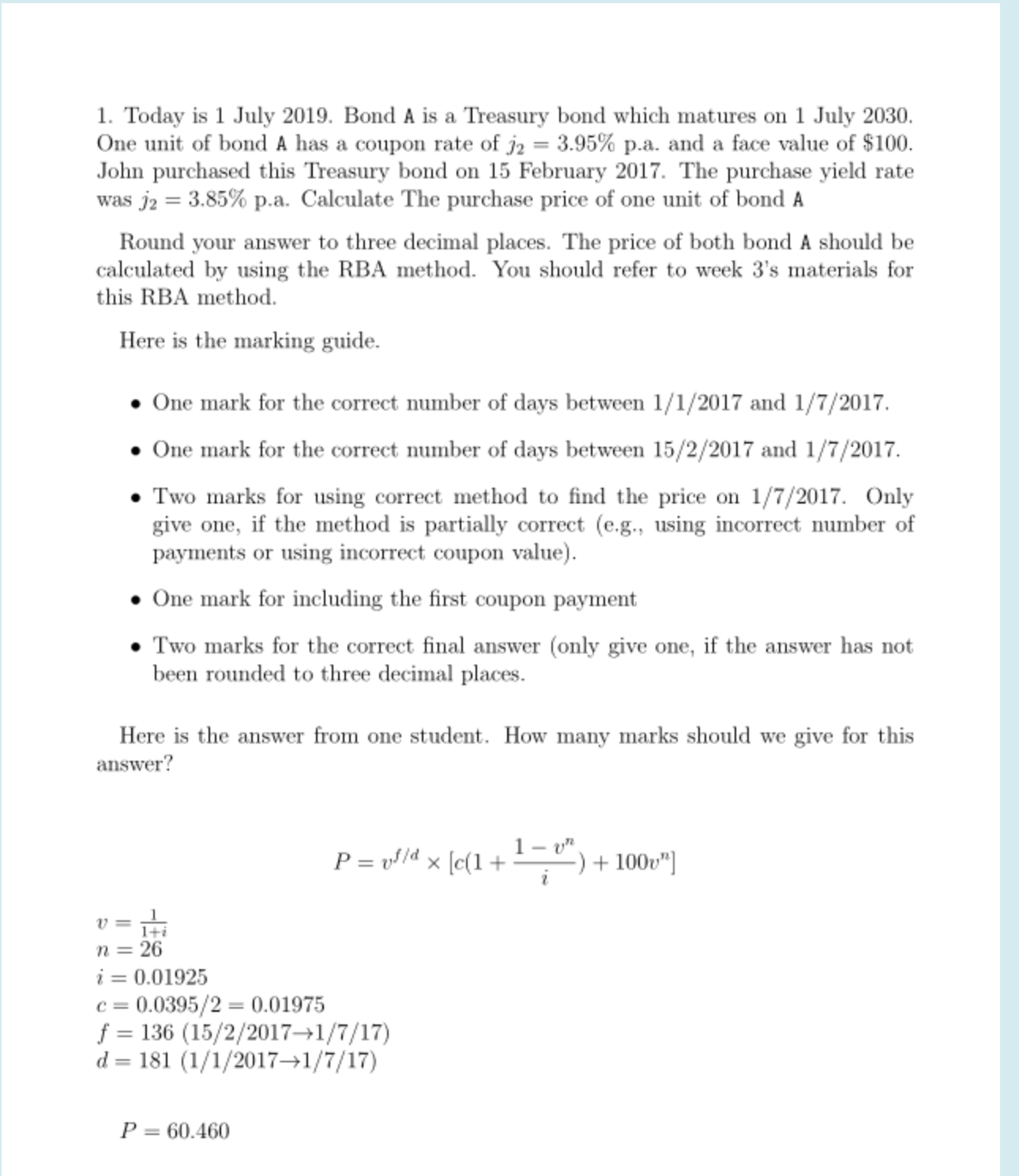 How many marks should we give for this?a.7b.4c.5d.3Thnks. just need a