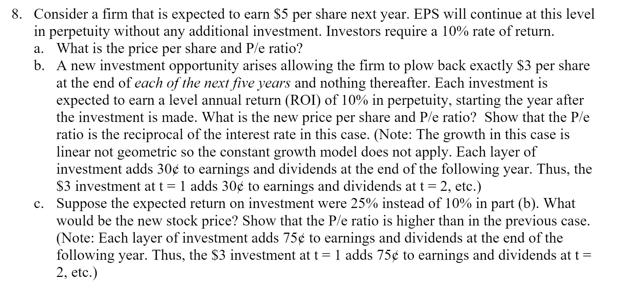 share next year. EPS will continue at this level in perpetuity without