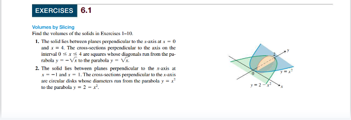 the integral for the volume. Notice the circular arrow wrapped around the