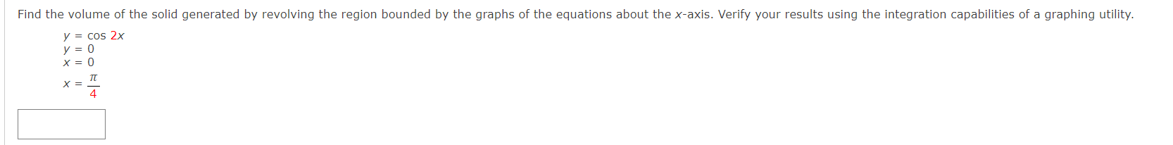 of the solid formed by revolving the region about the yaxis. V:\/49x2