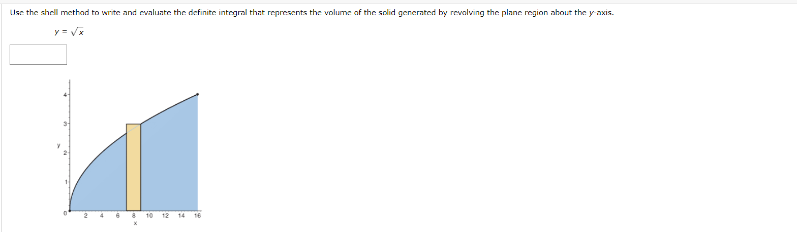 = 10 Find the volume of the solid generated by revolving the