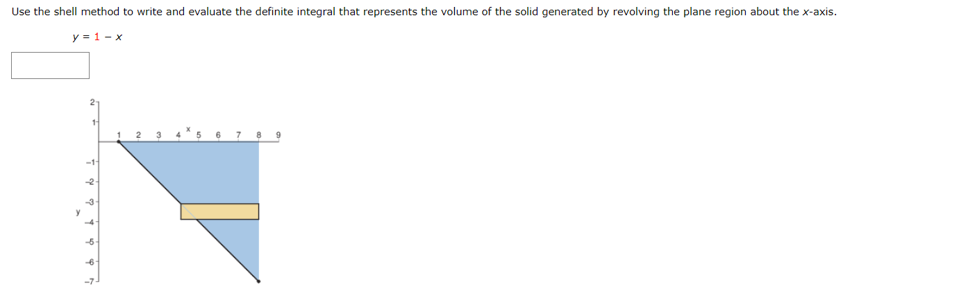 x4, 0 plane region bounded by y = X1!2 (b) Identify the