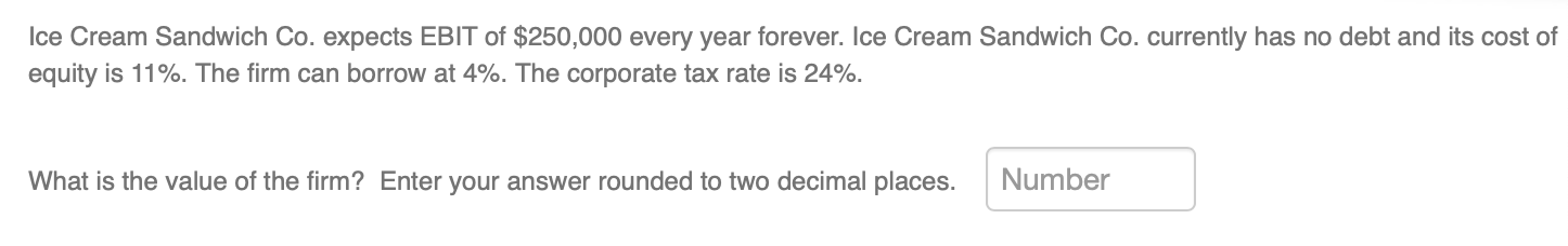 keep getting it wrong. thanks Maynes Corporation is currently all equity financed