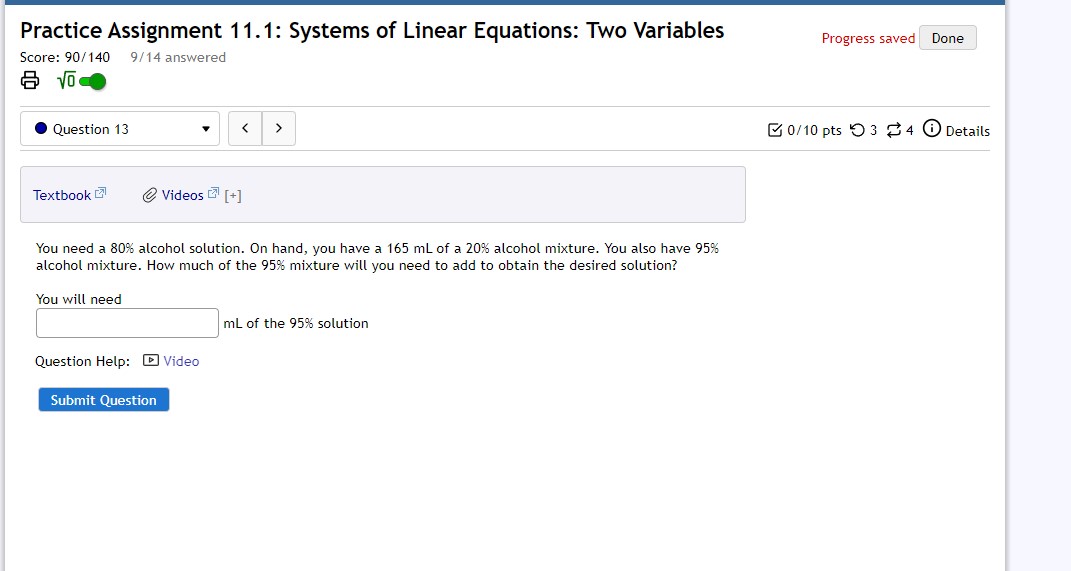 that sells for $5.60/lb. You would like to have 9.6 lbs of