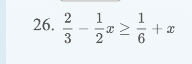  1. Linear Inequalities Solve the linear inequality. Express the solution using