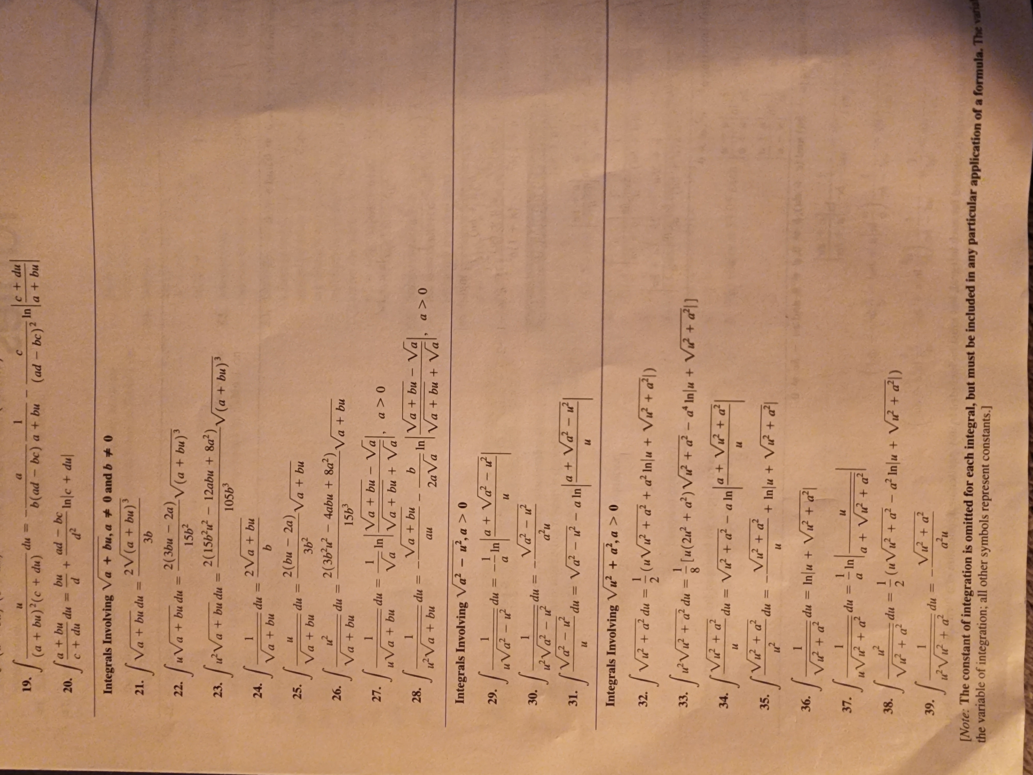  19. c + du ( a + bu) ?( c +