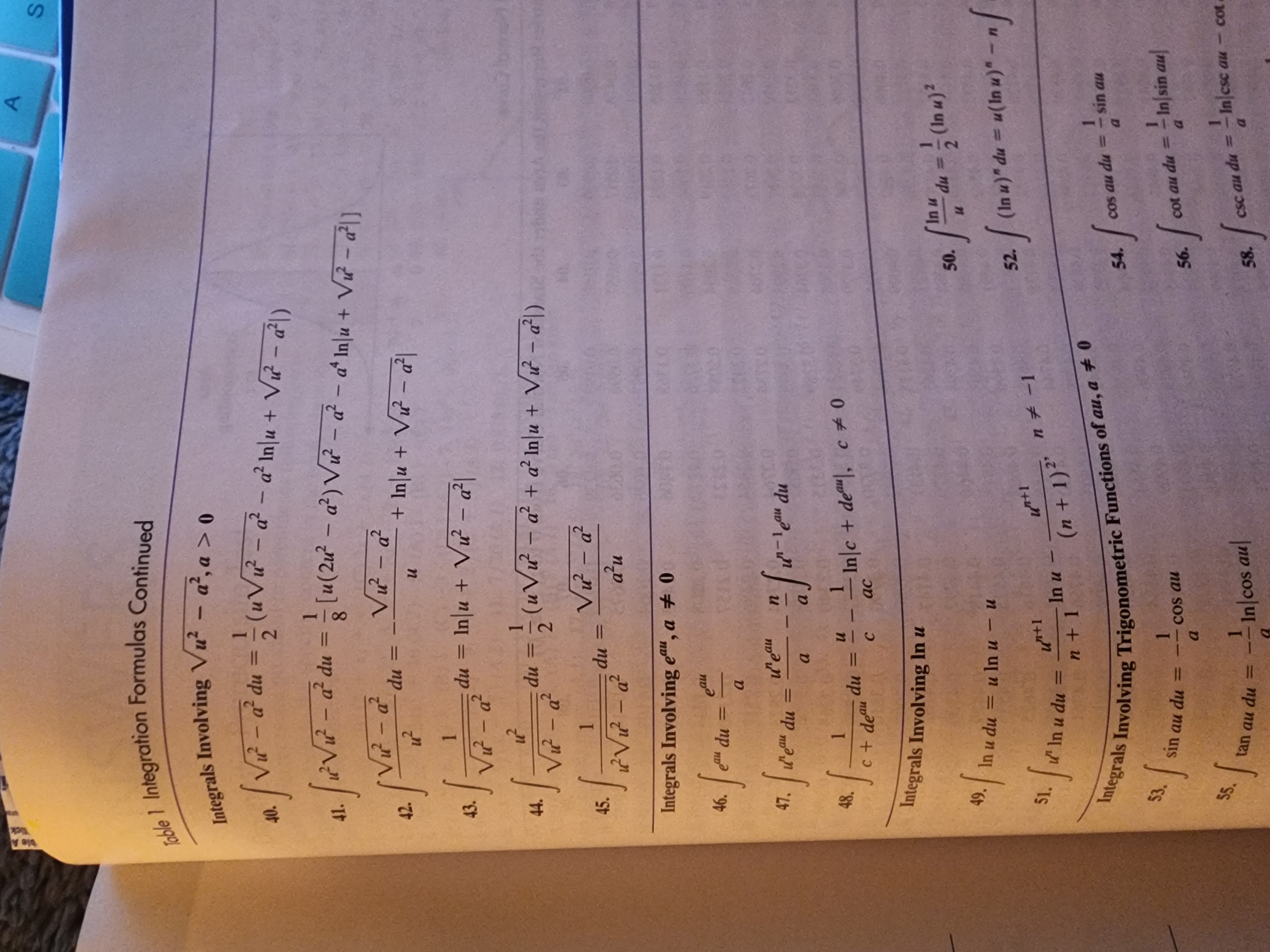 du) - du = - b(ad - bc) a + bu (ad