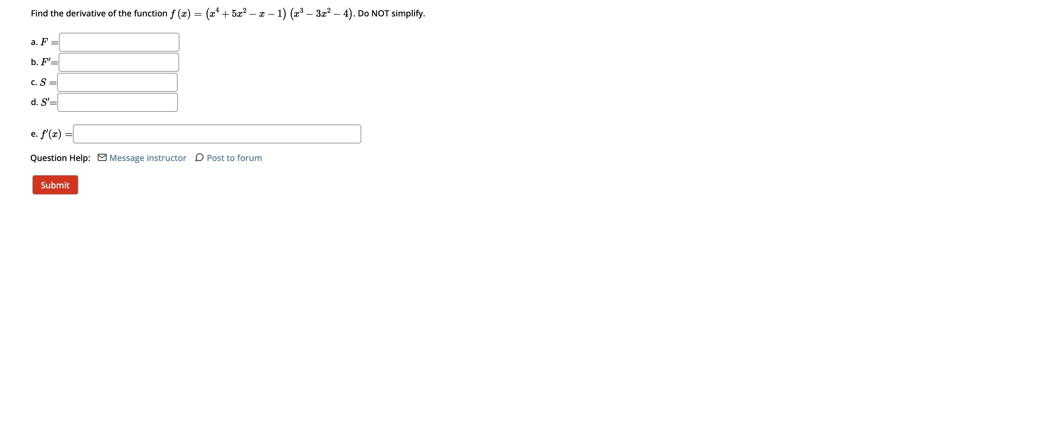 = Question Help: Written Example Message instructor D Post to forum SubmitLet