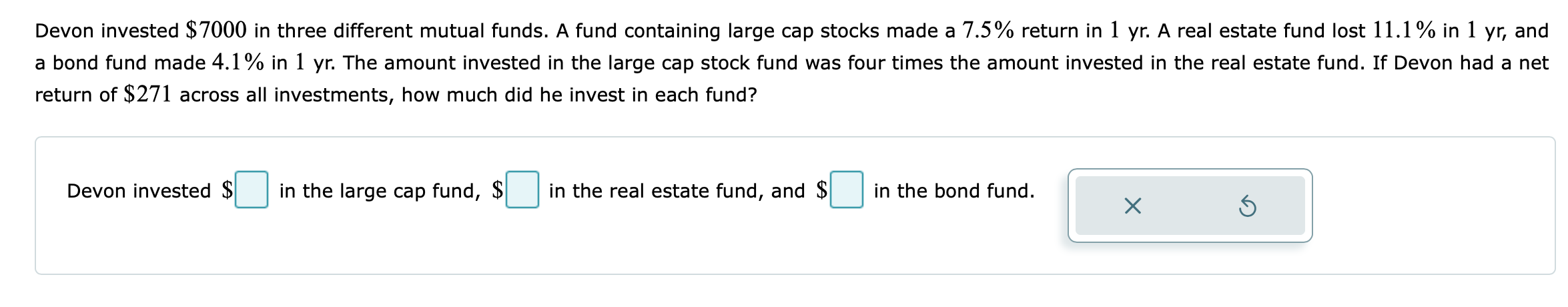 unique solution, determine the number of solutions to the system. -5x +