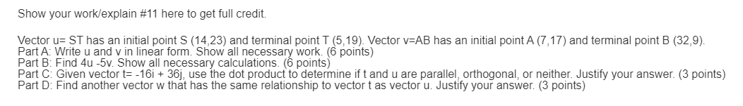  please help me answer this question correctly Showr your workfexplain #11