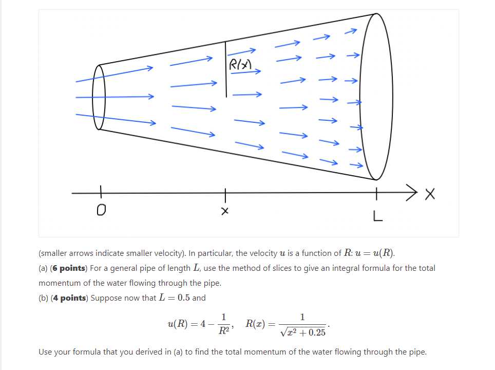 p x u x V, where p = 0.997kg/'m3 is the density