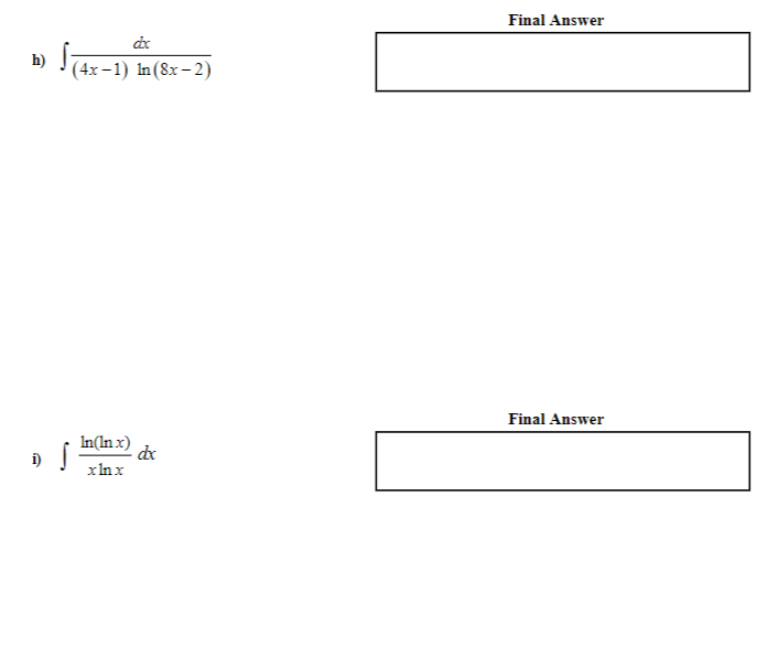 (has: questions; you choose the "u "for the substitution