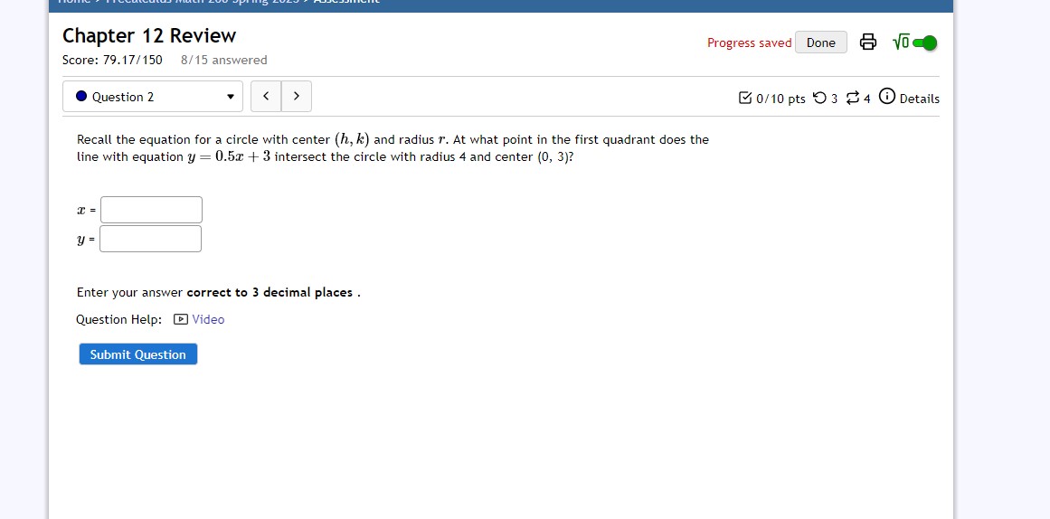 the standard form for the equation of a circle {mh)2+[yk)2:r2 with a