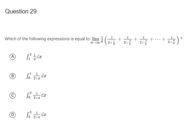 following inequalities is true? ALC Vida 