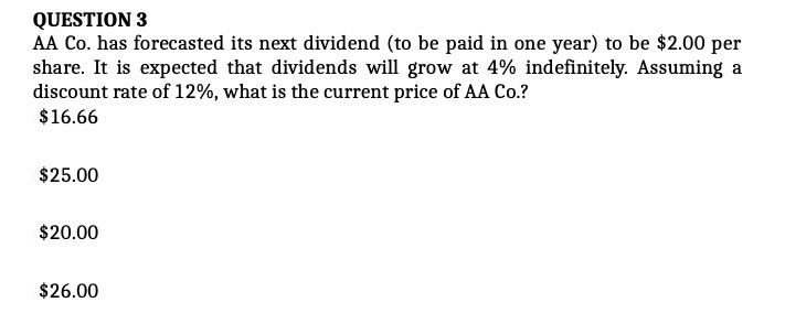 be paid in one year ) to be $200 per share .