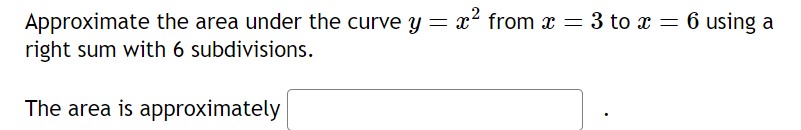 of y : 2:13 i 7, above the m-axis, and between a: